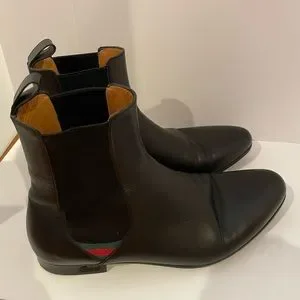 Gucci | Shoes | Gucci Men Boot Leather Lightly Worn Size 95  display picture 3